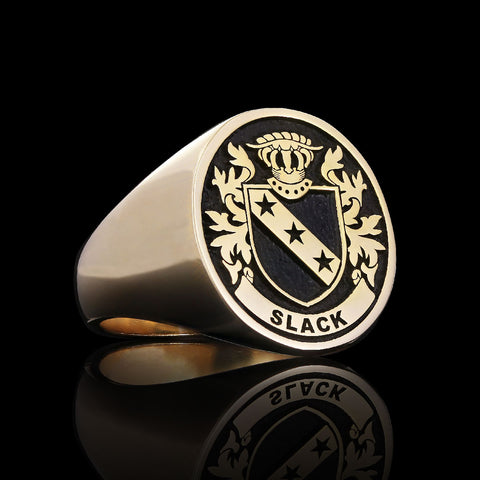 Slack family crest ring