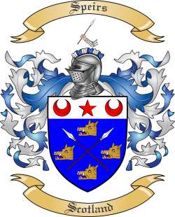 Speirs family crest