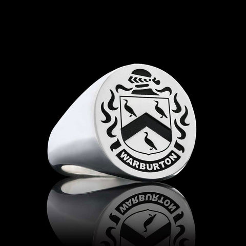 Warburton family crest ring
