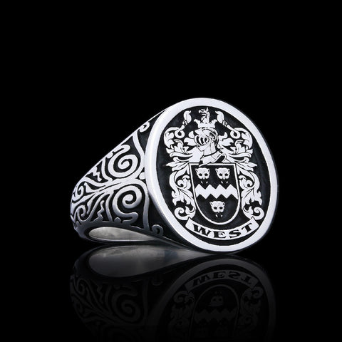 West Family Crest Jewelry – Heraldic Jewelry