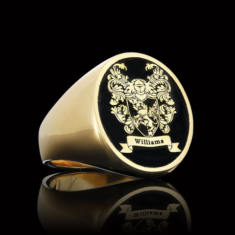 Williams family crest ring