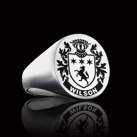 Wilson coat of arms ring