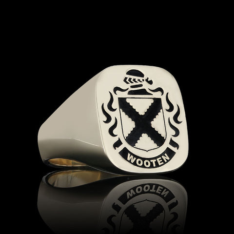 Wooten family crest ring
