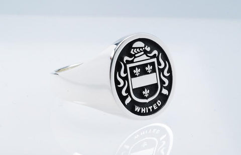 Whited family crest ring