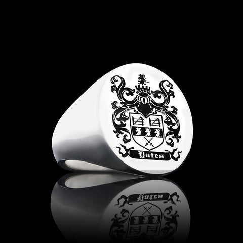 Yates family crest ring