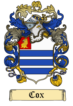 Cox family crest