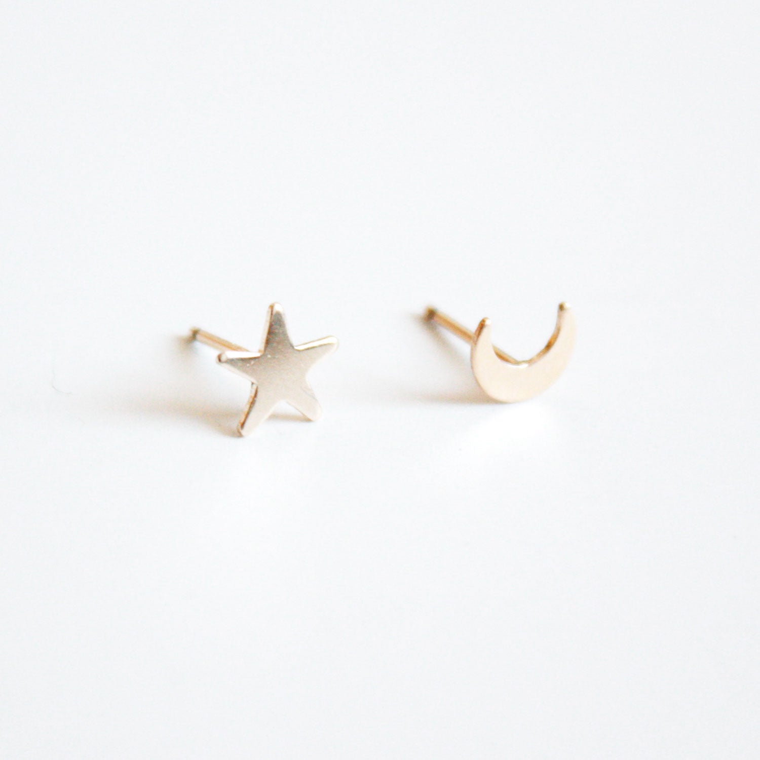 Moon & Star Stud Earrings – Hooks and Luxe
