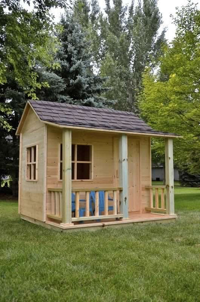 Kids Playhouse Plans DIY Backyard Storage Shed Micro Cottage Small Gue 