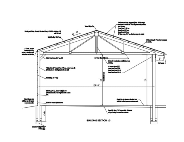 Pole Barn Shed Plans Diy Outdoor Storage Shed Building