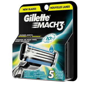 Gillette MACH3 Men's Razor Blade Refills, 5 count