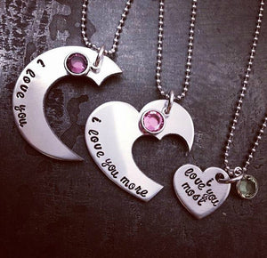 grandma mother daughter necklace