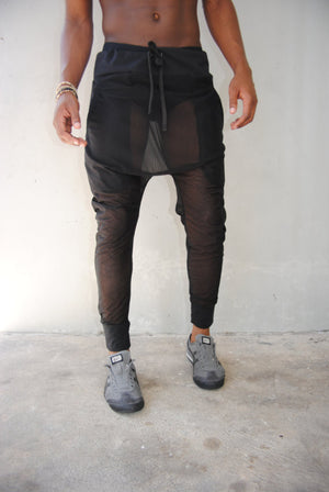 mens mesh joggers