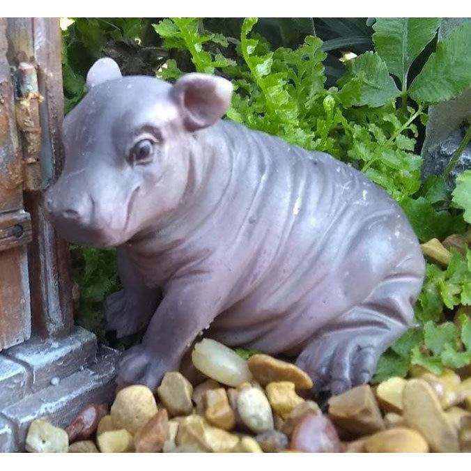 Harriet The Hippo Animal Miniature Fairy Garden Miniatures