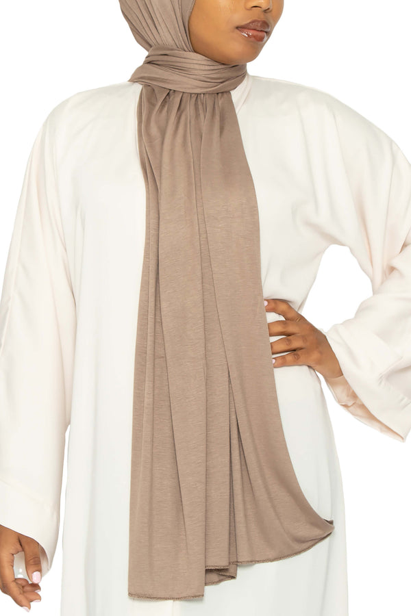 Blush Ribbed Jersey Hijab – Hijabglamour