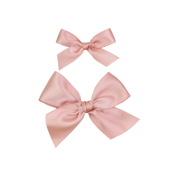 Satin Bow - Baby Pink Sash Clip – Lou Lou & Company