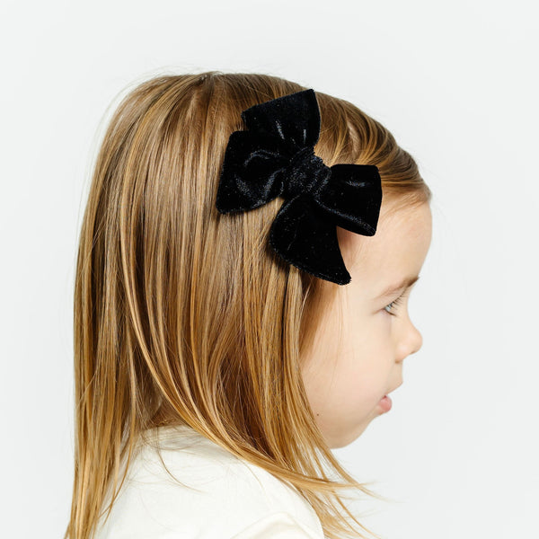 Rust Velvet Bow Large Bow / Nude Headband - Lou Lou & Company