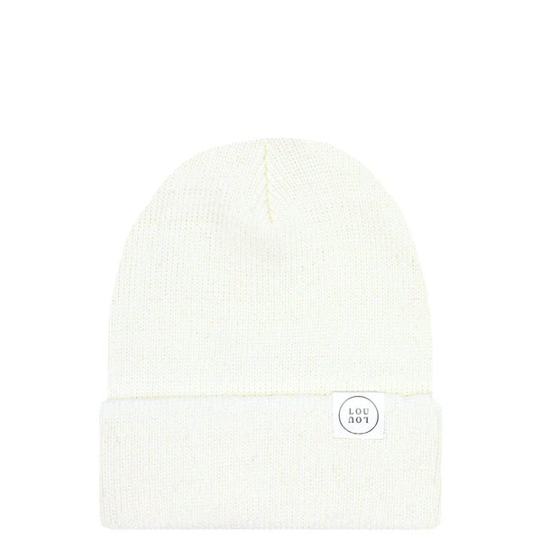 Ivory LV Upcycled Pom Hat — TREND NY