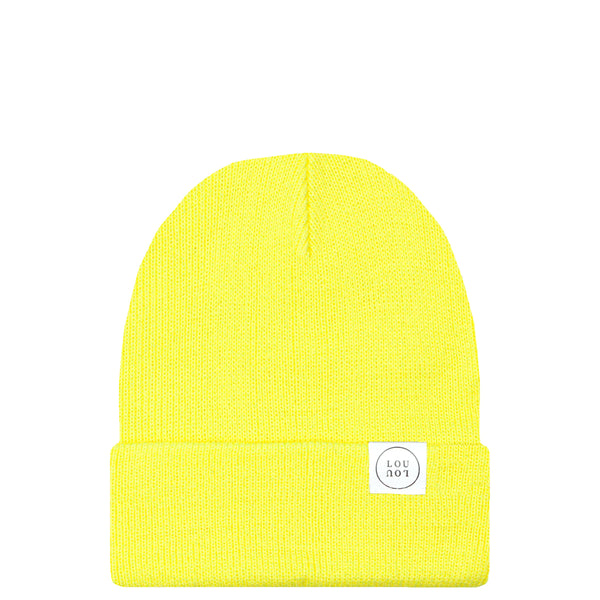 Lou Beanie - with Company Yellow – & Lou Neon Pom