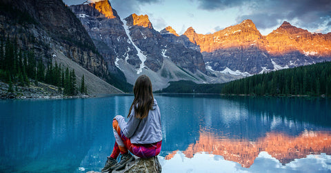 Sunrise Moraine Lake Alberta Canada