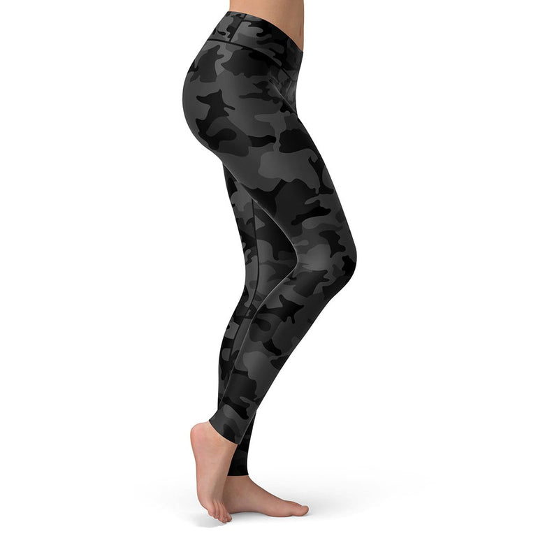 black yoga leggings