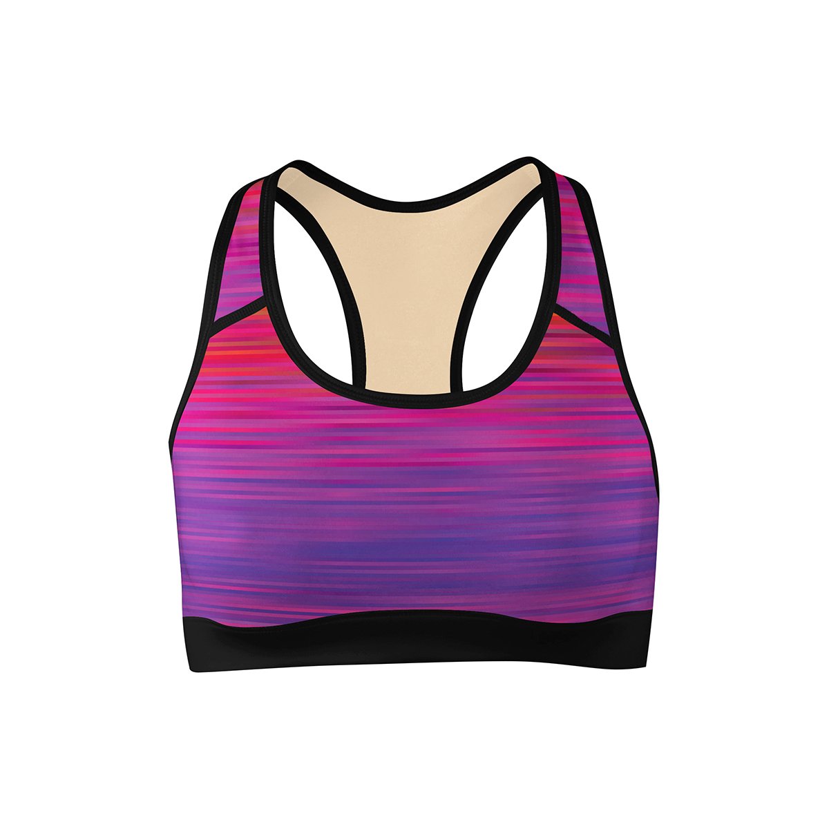 rainbow sports bra