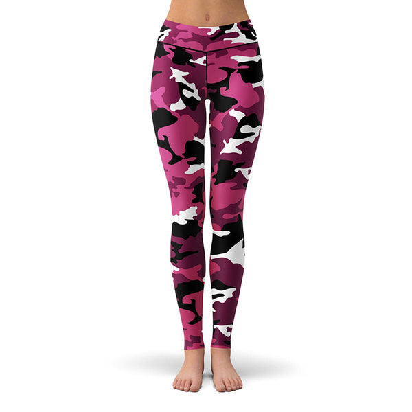 Camo Leggings | Camouflage Yoga Pants | Low or High Waist