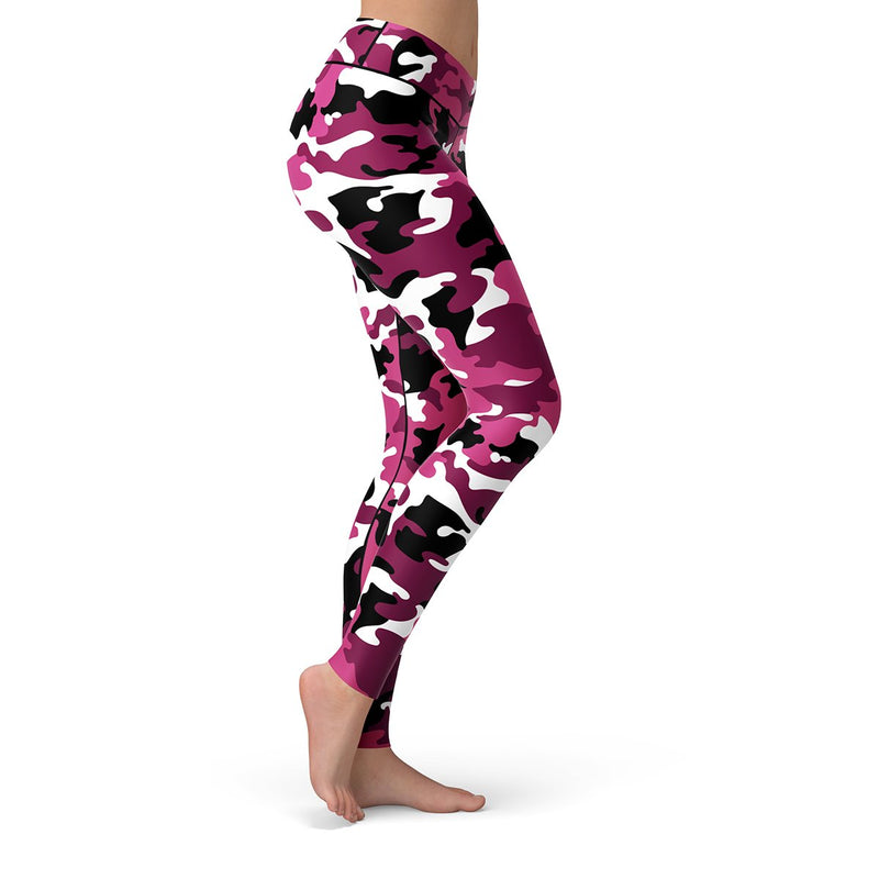 Pink Camo Leggings | Activewear for Gym 
