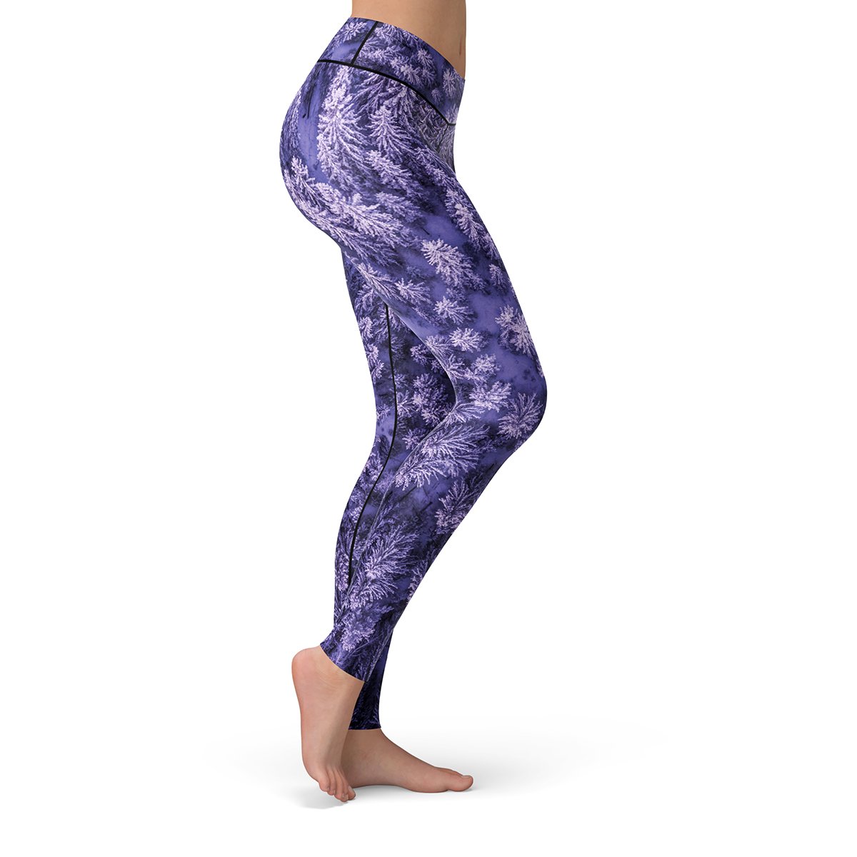 Purple Winter Leggings | High Res Designs Inspired from Nature