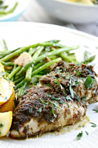 Grilled Chicken with Sicilian Pesto