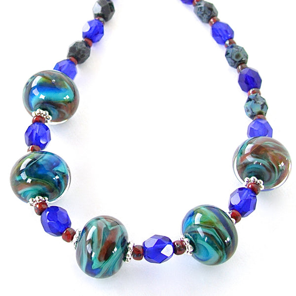 Abigail: Cobalt Blue Jewelry – Earth and Moon Design