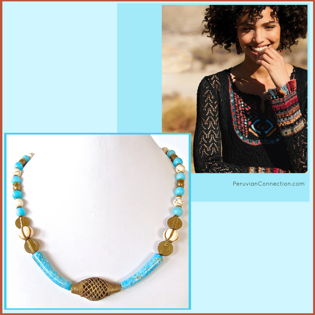 Prime: Beaded Collar Necklace | Earth and Moon Design