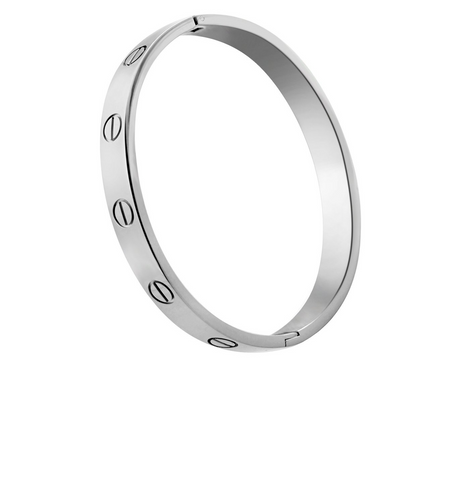 sterling silver cartier style bracelet