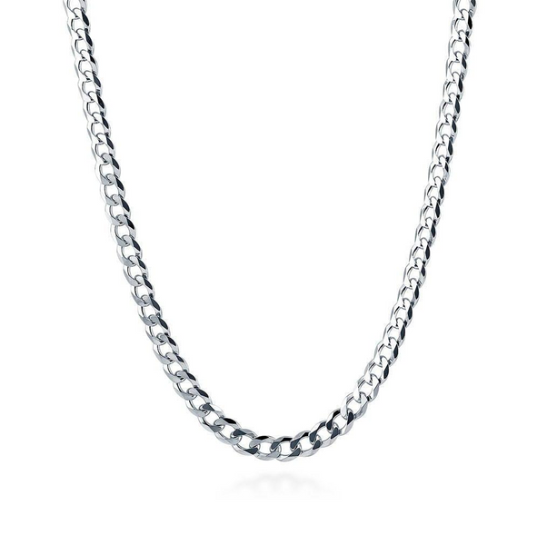 2mm Curb Chain Necklace Sterling Silver 925 