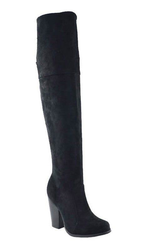 Shelly OTK Boots (Black) – Southern Alternative