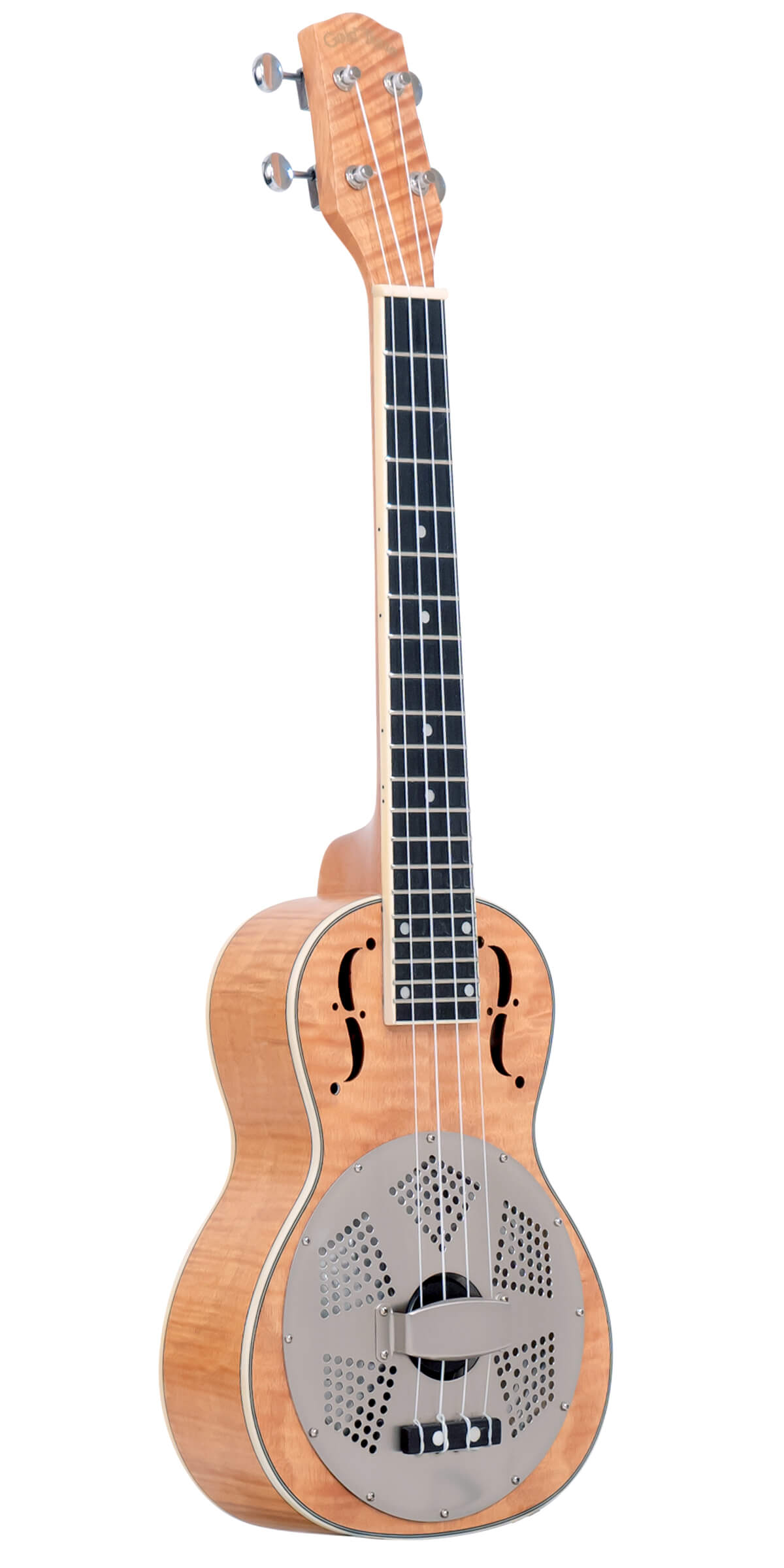 Gold Tone ResoMaple: Tenor-Scale Curly Maple Resonator Ukulele with Gig Bag