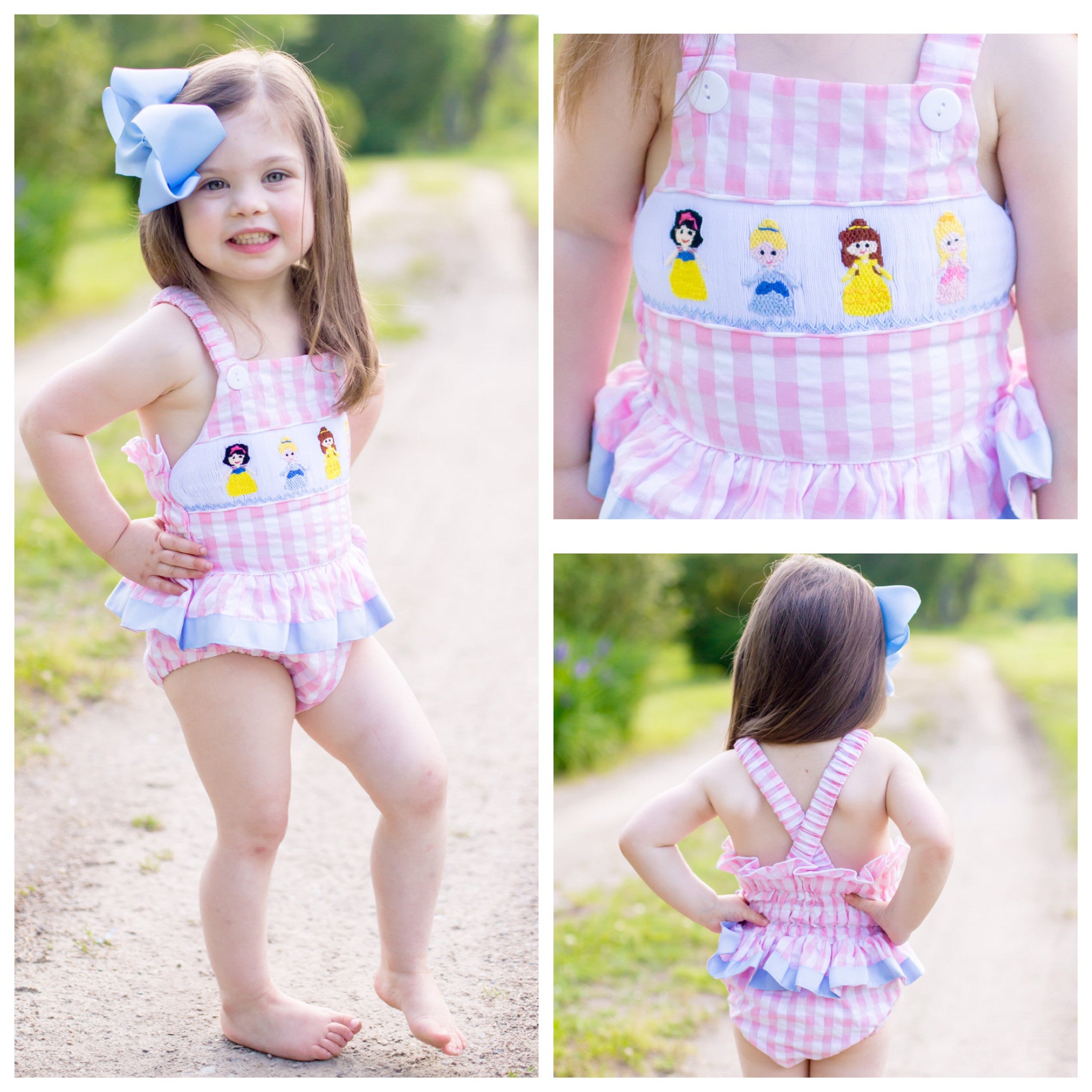 Smocked Princess Swimsuit Pre-Order - Dressie Jessie Smocking