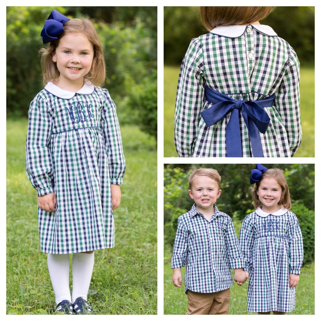 monogrammed dresses for toddlers