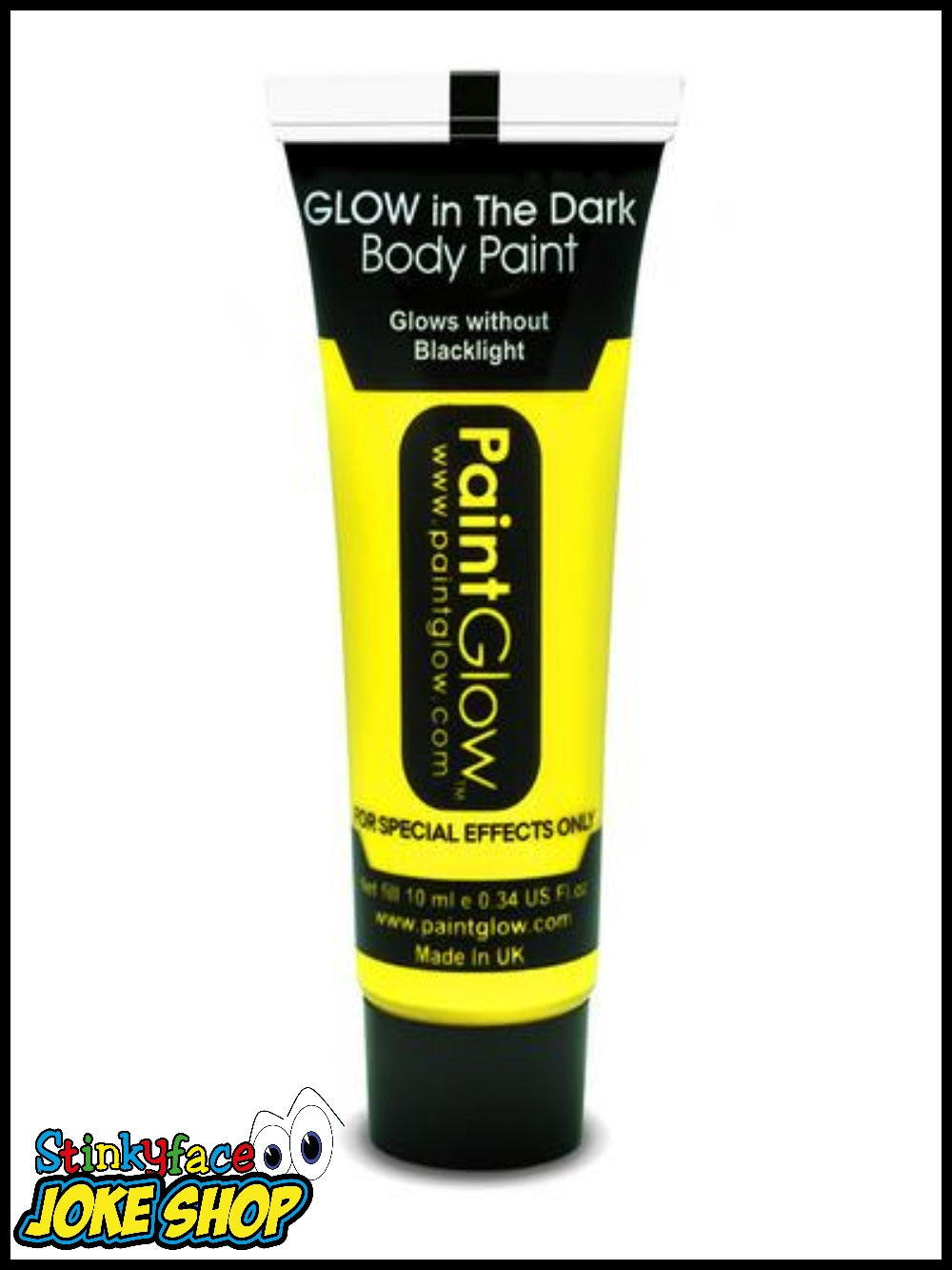 Yellow Glow In The Dark Body Paint 10ml