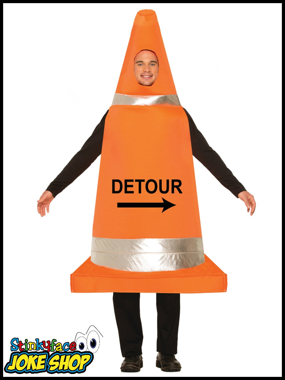 adult construction cone costume