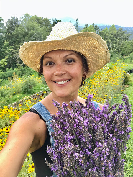 Sandra with Lavender