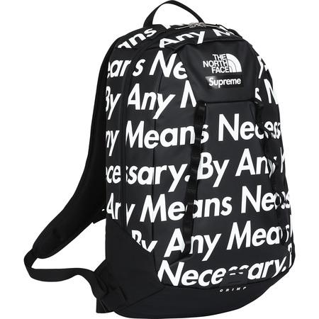 SUPREME X NORTH FACE BACKPACK "BY ANY MEANS NECESSARY ...