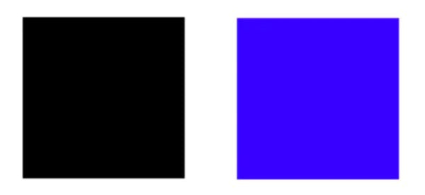 Use the squares test to tell if glasses are blue light