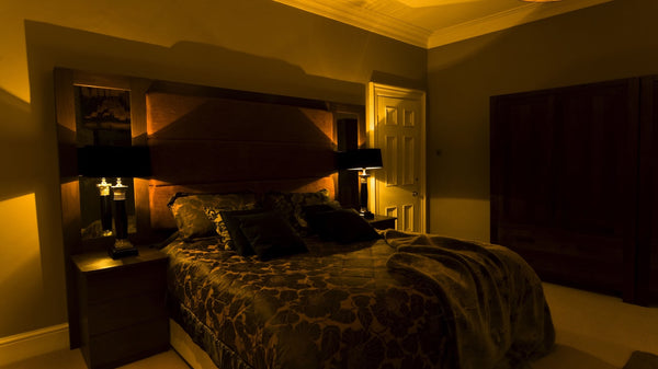 dark cool bedroom for sleep