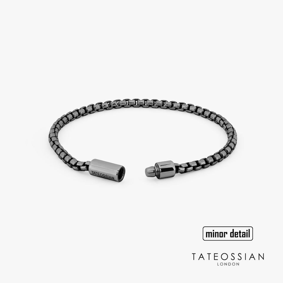 Cobra Multi-Strand Leather Bracelet In Black – Tateossian USA