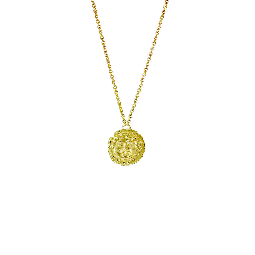 medusa gold pendant