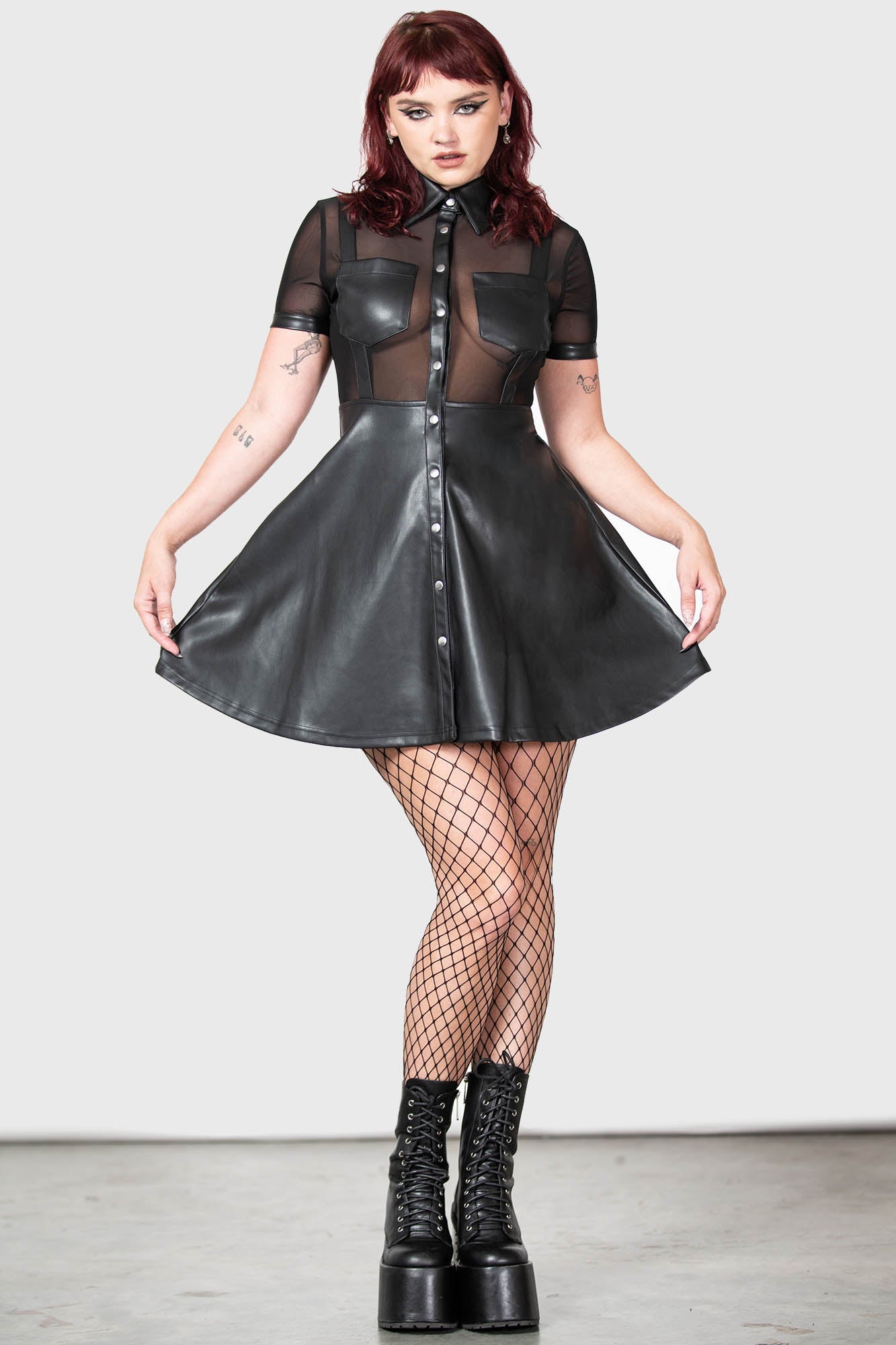 Billeted Shirt-Dress | Killstar