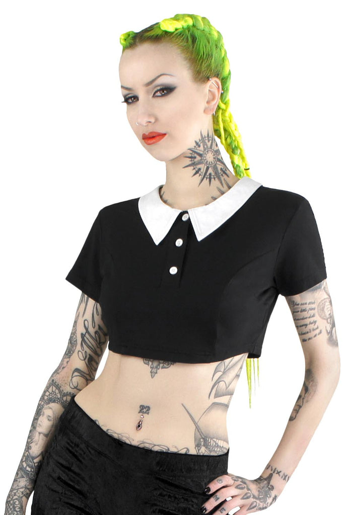 Addams Crop Top [B] | Killstar