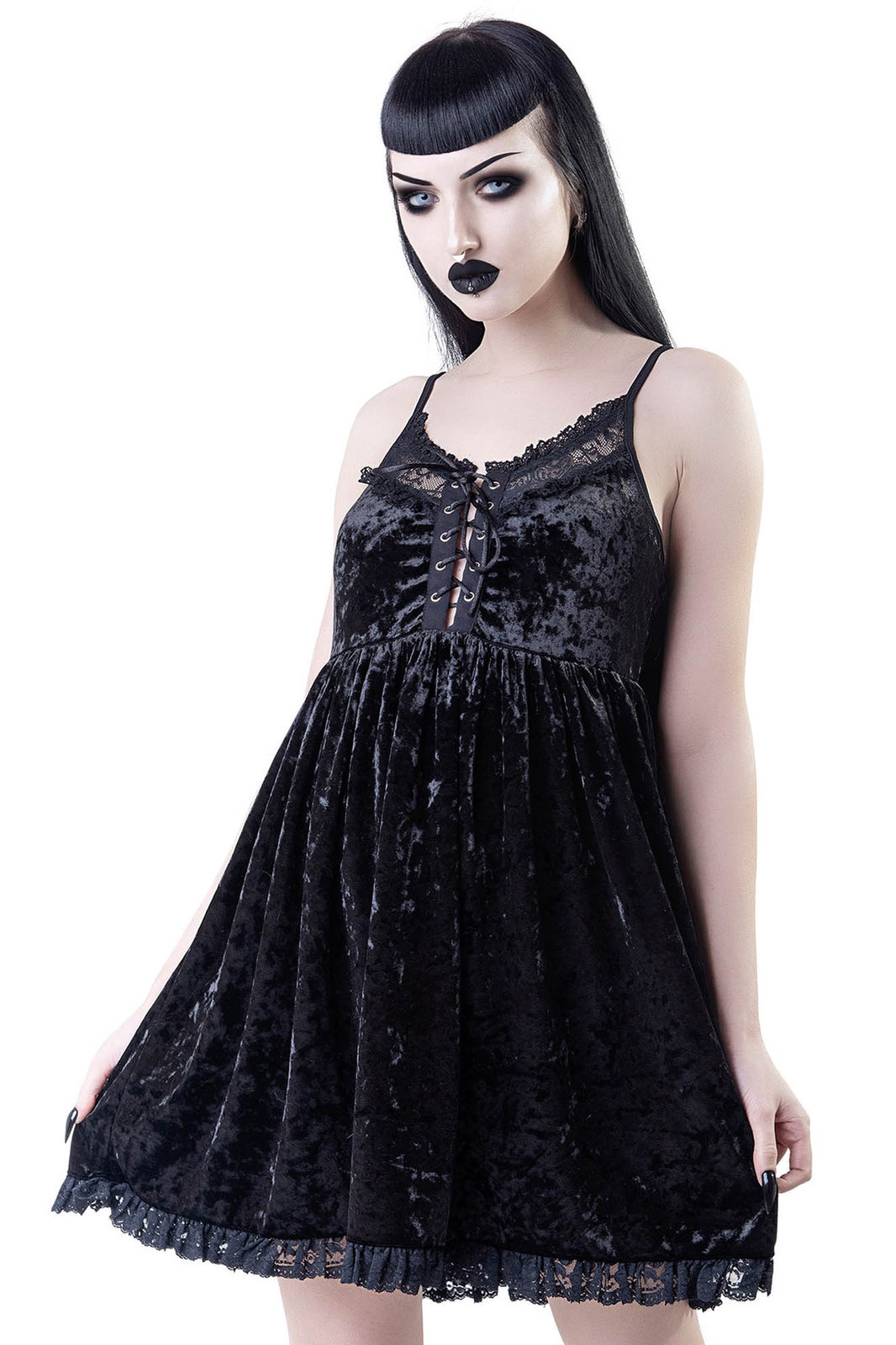 Ashbury's Angel Velvet Dress | Killstar