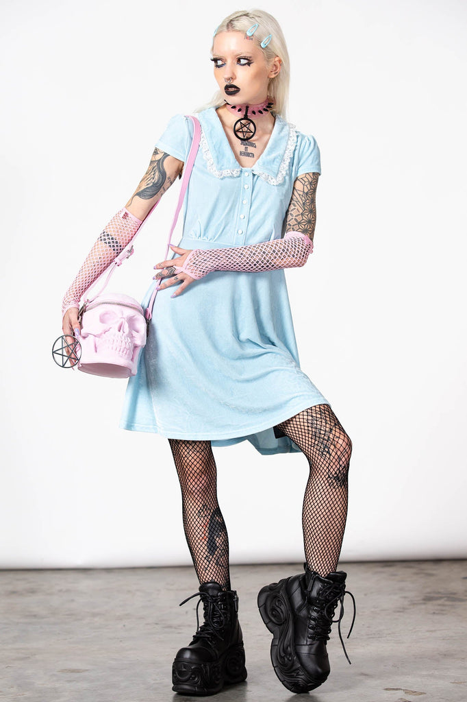 Every Mourning Collar Dress [PASTEL BLUE] | Killstar