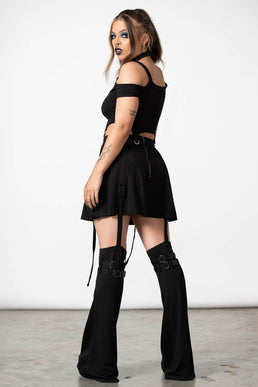 Warez Mesh Suspender Skirt | Killstar